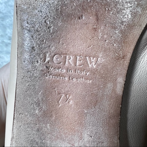 J Crew Darby Leather and Gold Studded Cap Toe Flats US 7.5 - Picture 11 of 13